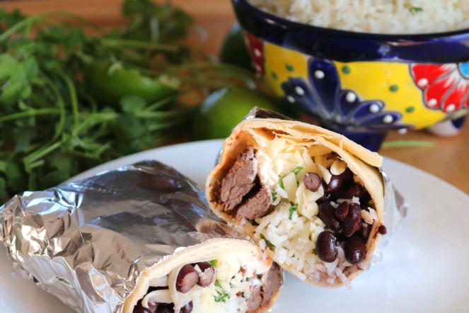 Elk Steak Burritos with Cilantro Lime Rice - A Palate For Pie